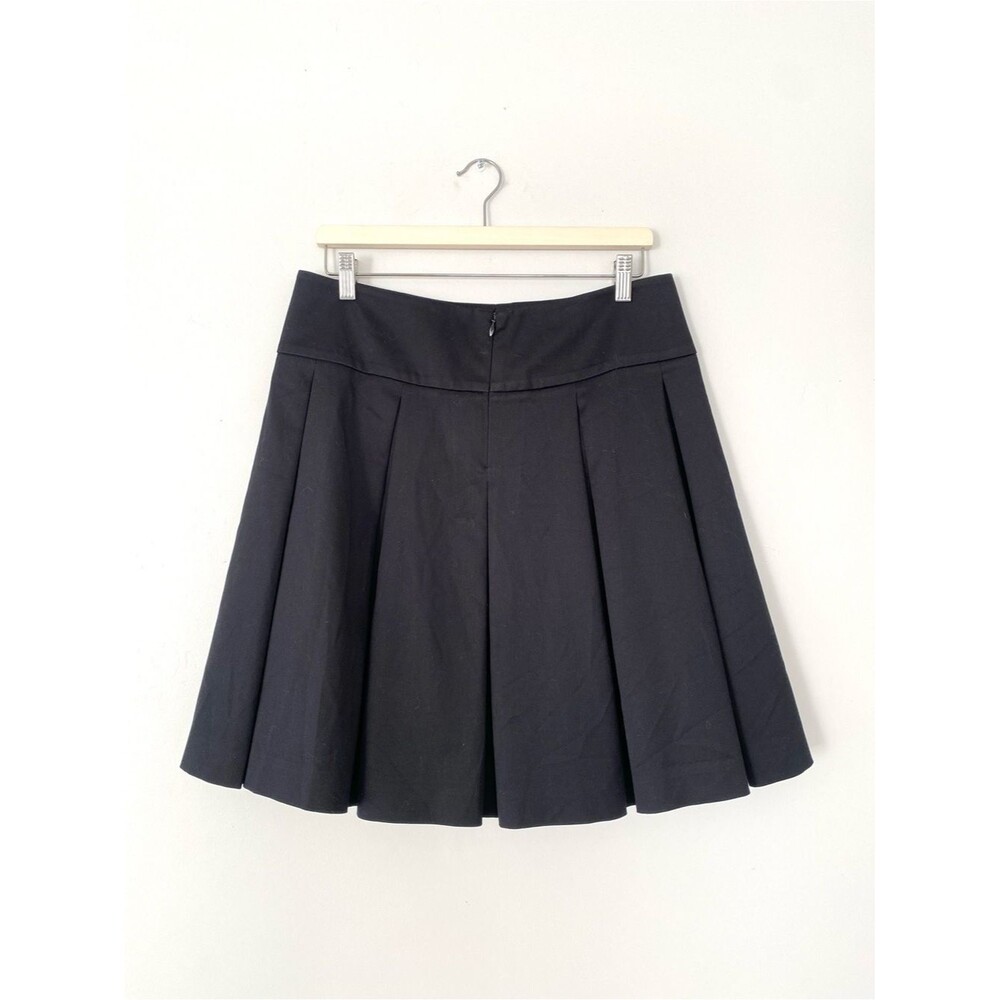 Classiques Entier Black Pleated Circle Skirt Sz 8 Preppy Academia Classic - Picture 2 of 4